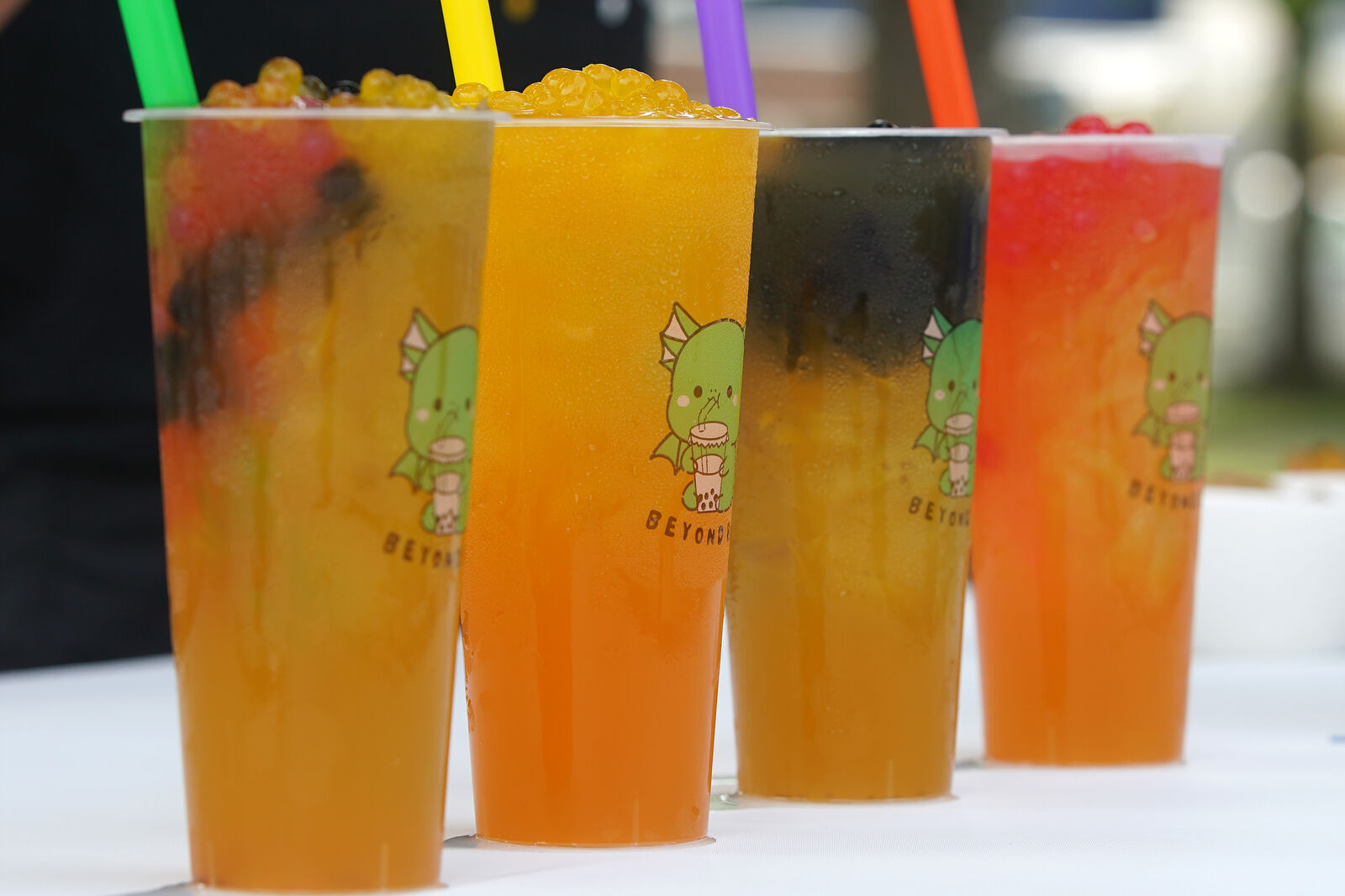 Fresh brewed boba tea
